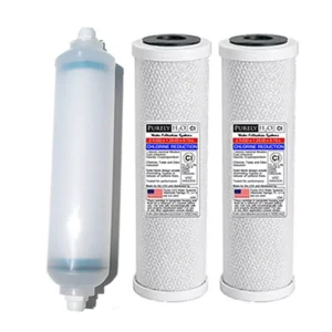 Sediment Inline 5micron, 1micron Dual Carbon Block Filter Set Reverse Osmosis